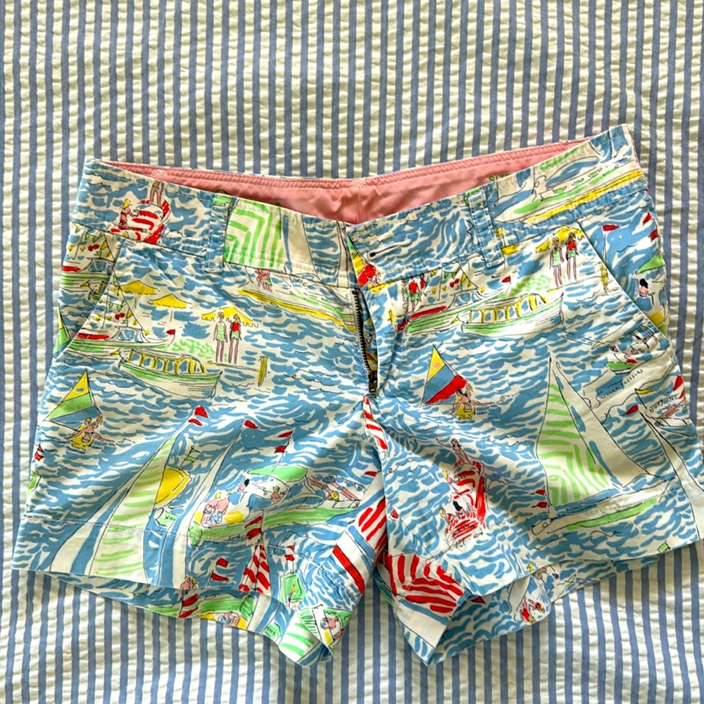 Lilly Pulitzer women’s sailboat Callahan short size 4